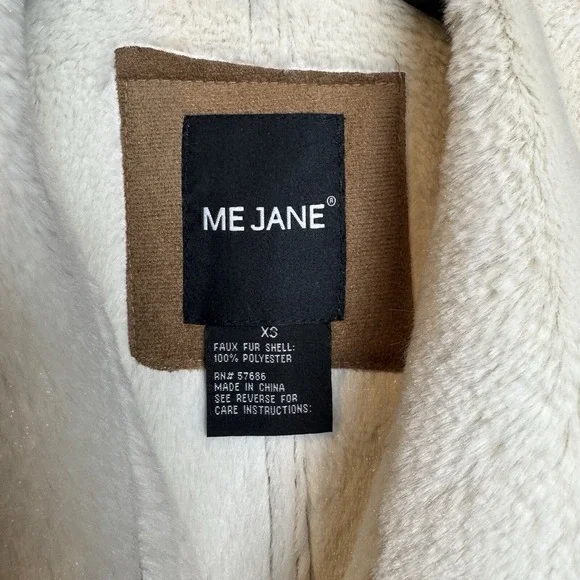 Me Jane Faux Leather Vest Fur Lined Size XS - Picture 3 of 7